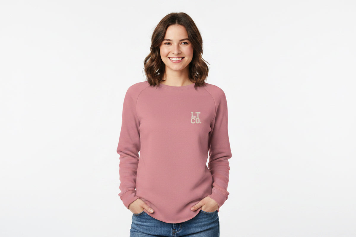 Womens Lightweight Wash Sweatshirt