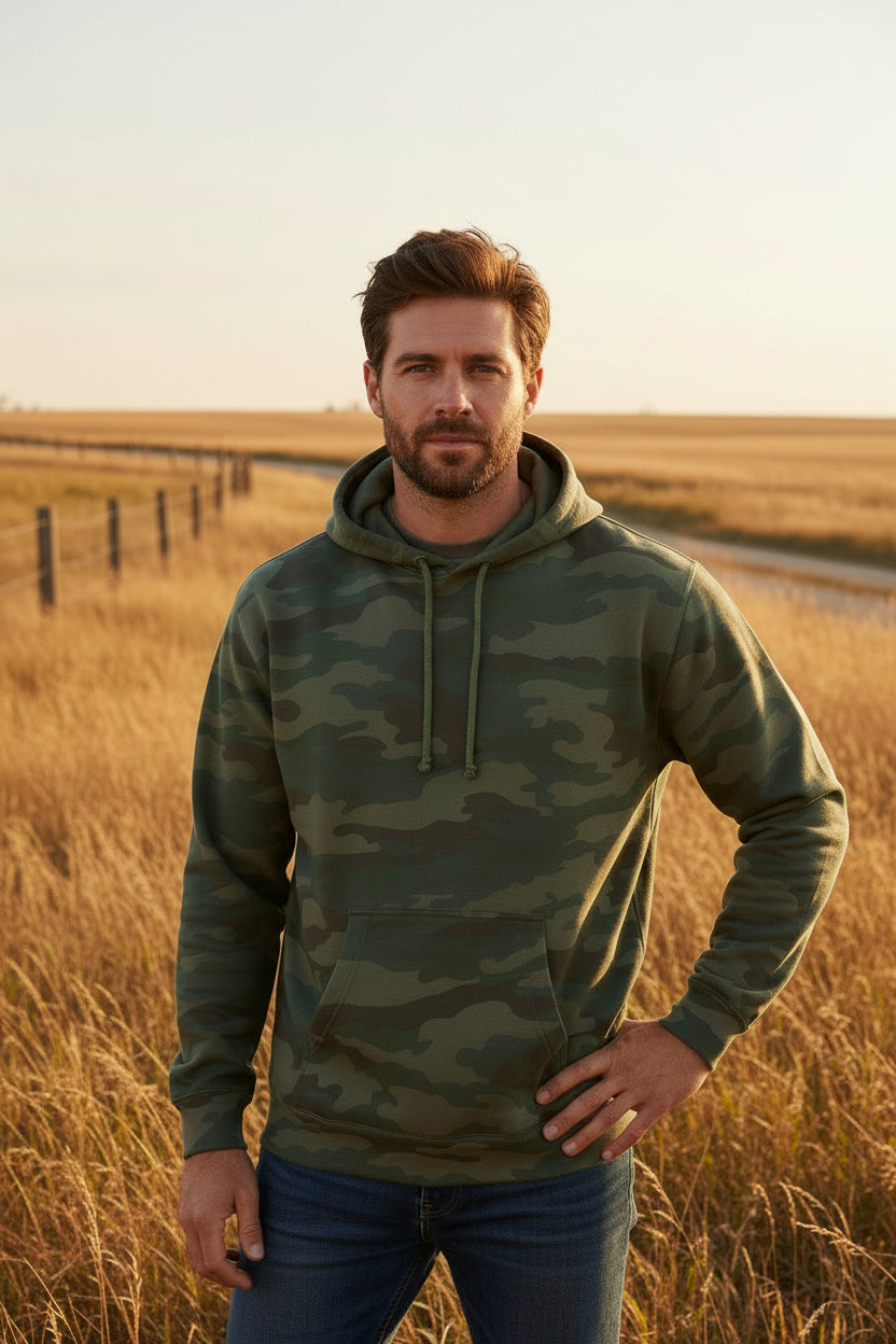 Forest Camo Heavyweight Hoodie