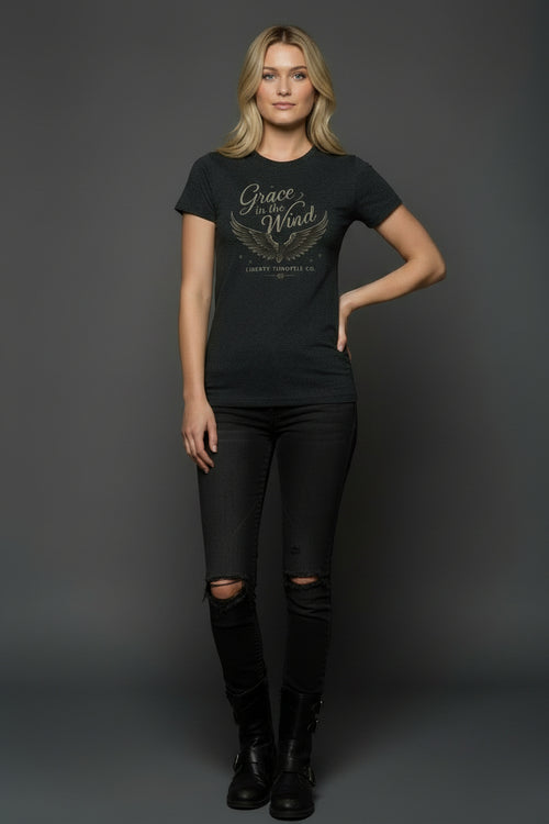 Liberty Throttle Co Grace In The Wind Tee