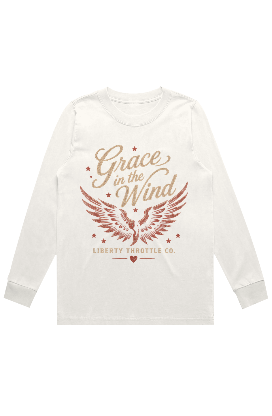 Liberty Throttle Co Grace in the Wind Heavy Faded LS