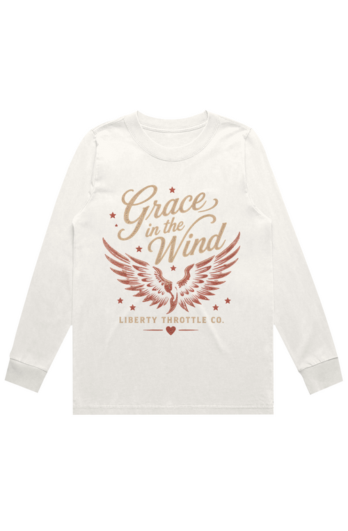 Liberty Throttle Co Grace in the Wind Heavy Faded LS