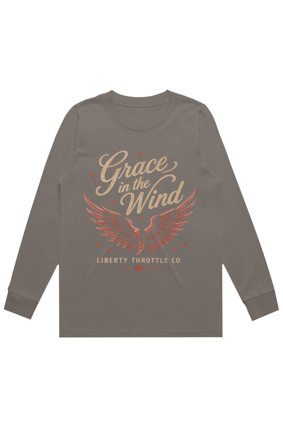 Liberty Throttle Co Grace in the Wind Heavy Faded LS