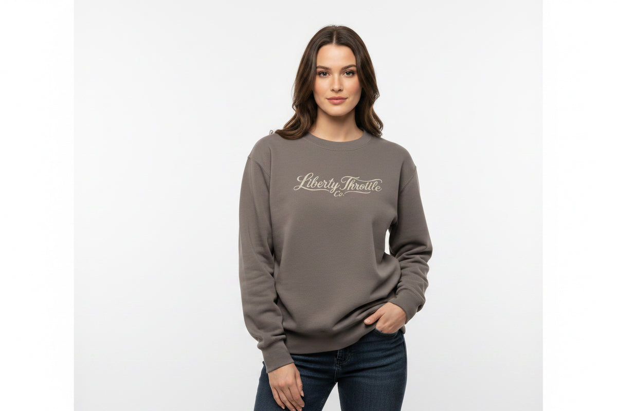 Womens Relax Faded Crew