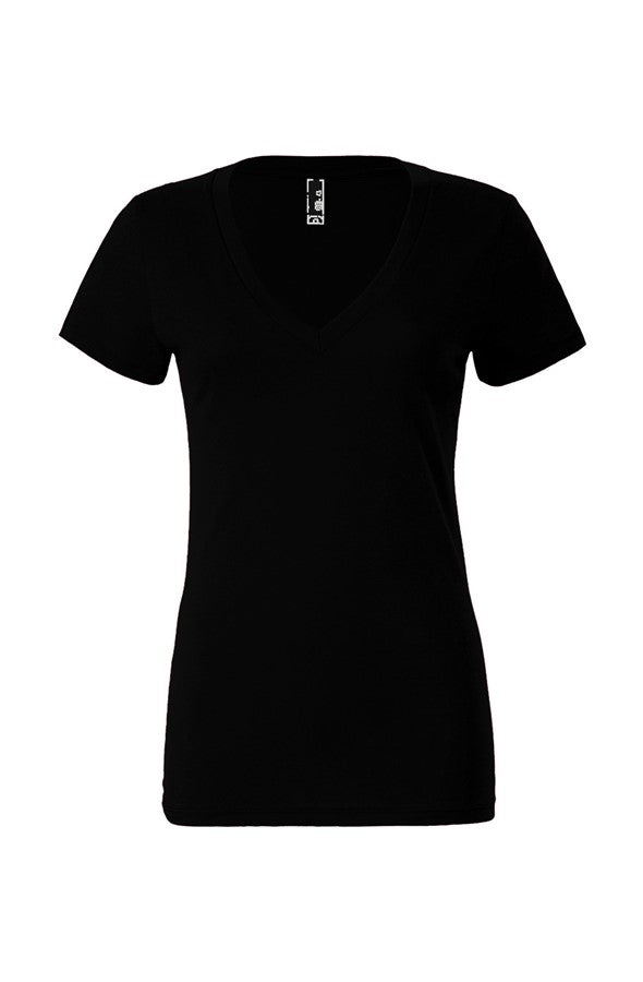 Women s Jersey Deep V Neck Tee