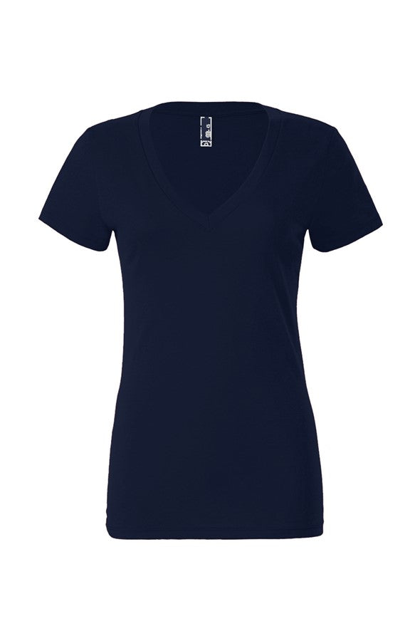 Women s Jersey Deep V Neck Tee
