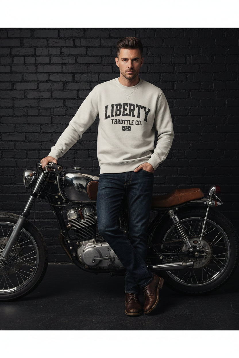 MENS RELAX FADED CREW