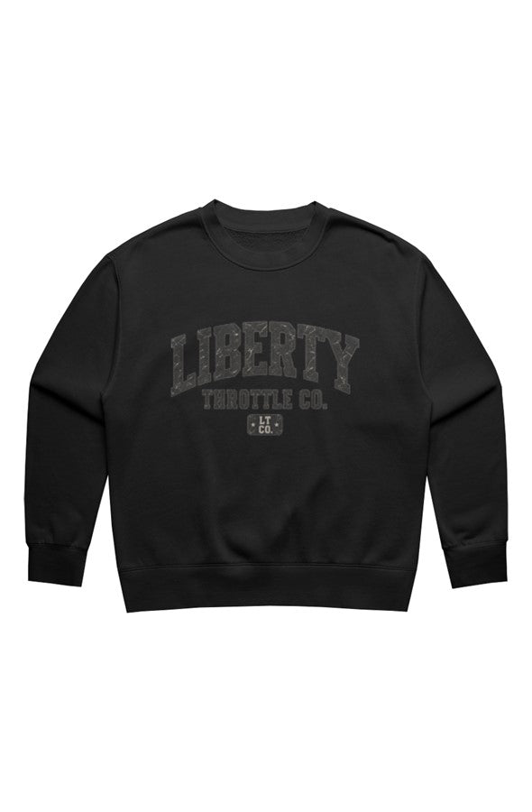 Womens Relax Faded Crew