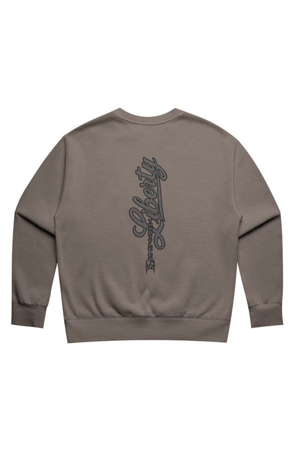 Womens Relax Faded Crew