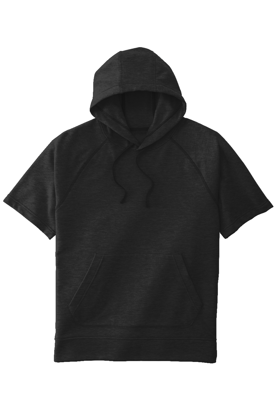 Tri Blend Fleece S S Hooded Pullover