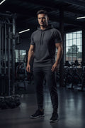 Tri Blend Fleece S S Hooded Pullover