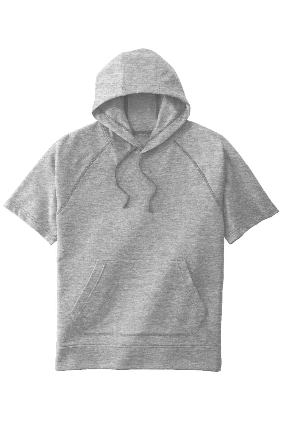 Tri Blend Fleece S S Hooded Pullover