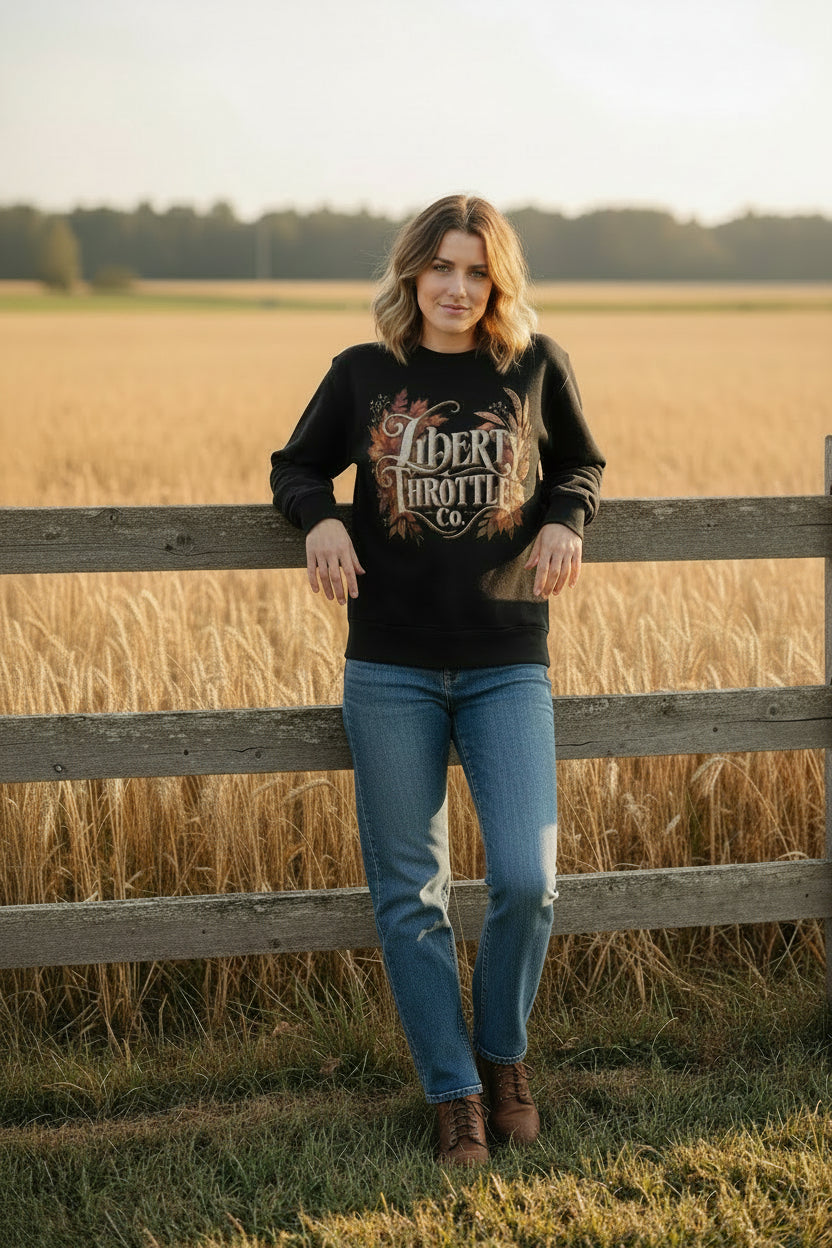 Womens Relax Faded Crew