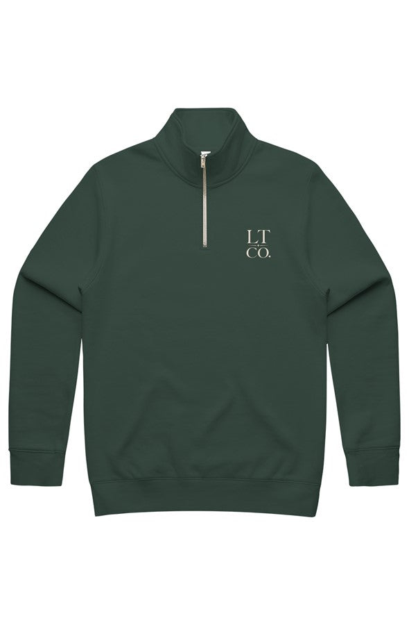 MENS STENCIL HALF ZIP