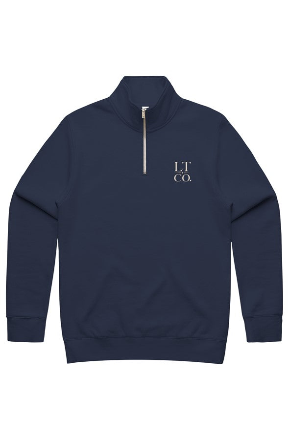 MENS STENCIL HALF ZIP