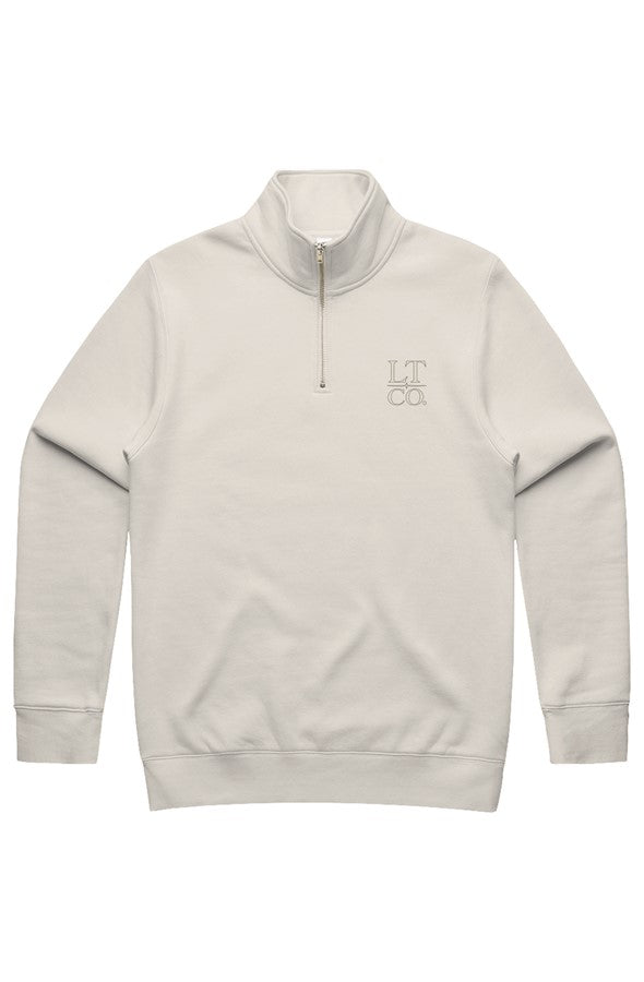 MENS STENCIL HALF ZIP