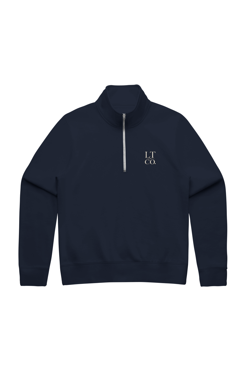 Womens Stencil Half Zip Crew