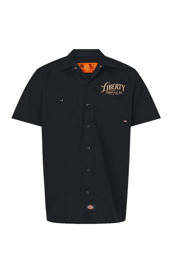 Liberty Throttle Co. - Dickies® Industrial Short Sleeve Work Shirt