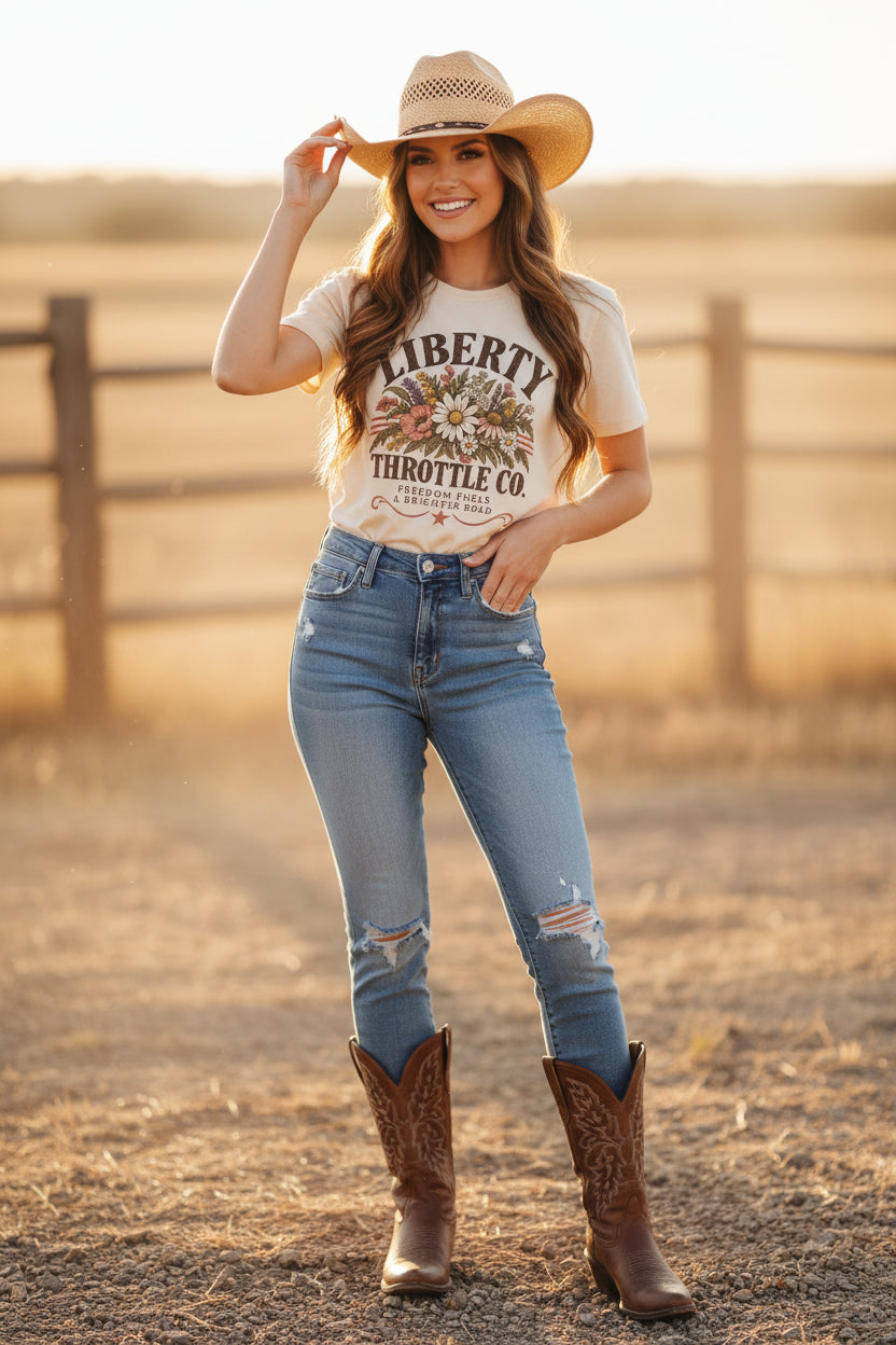 Womens Heavy Faded Tee