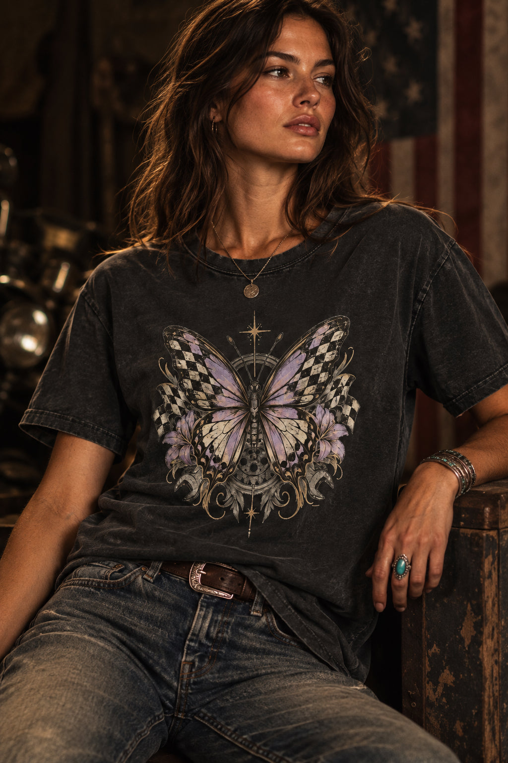 Womens Heavy Faded Tee