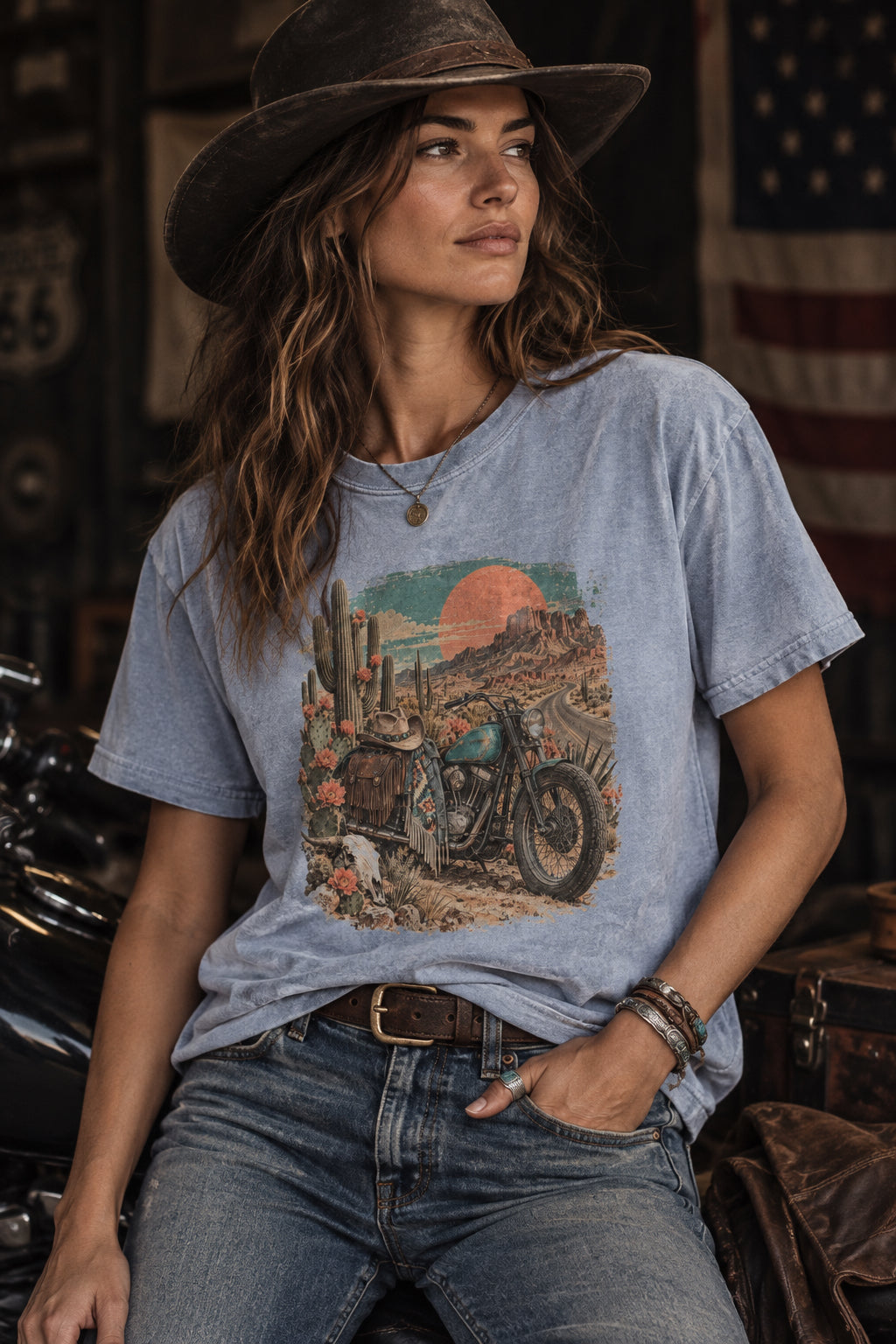 Womens Heavy Faded Tee