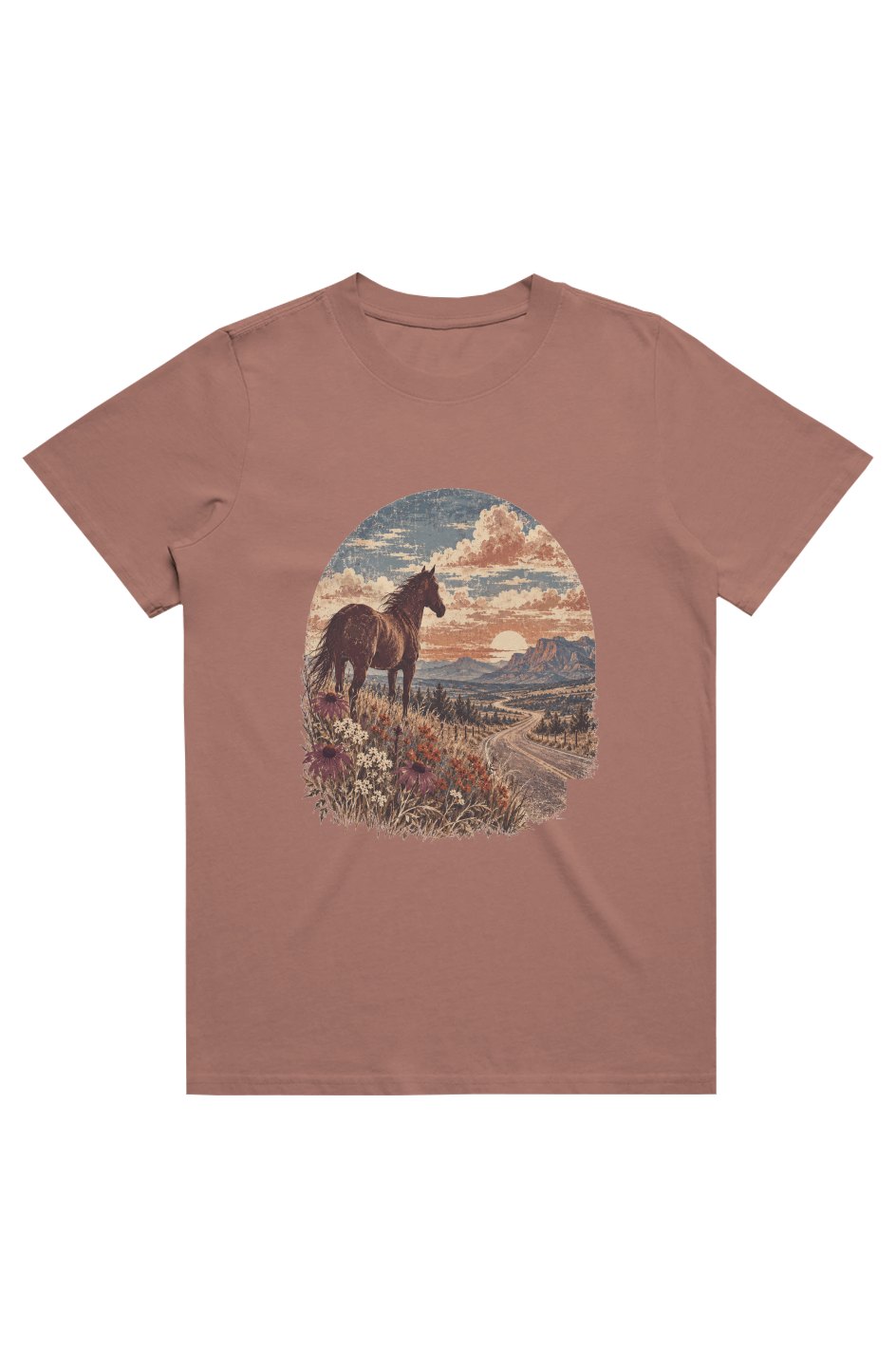 Womens Heavy Faded Tee